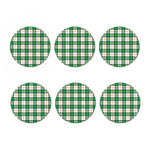 Irish Tartan St. Patrick's Day Print Coaster Set