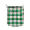 Irish Tartan St. Patrick's Day Print Collapsible Laundry Basket