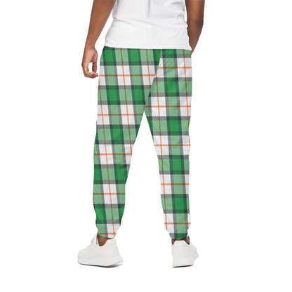 Irish Tartan St. Patrick's Day Print Cotton Pants