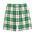 Irish Tartan St. Patrick's Day Print Cotton Shorts