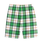 Irish Tartan St. Patrick's Day Print Cotton Shorts
