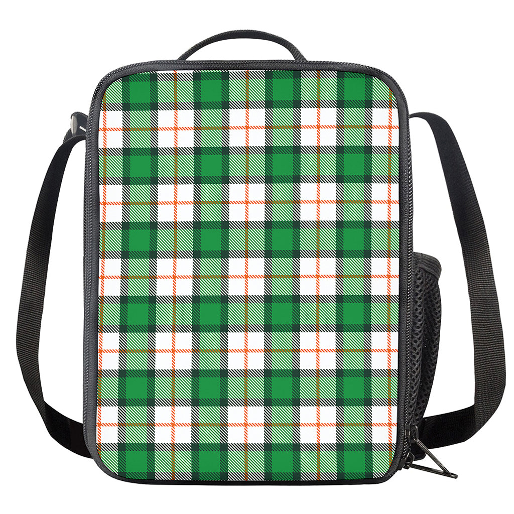 Irish Tartan St. Patrick's Day Print Crossbody Lunch Bag