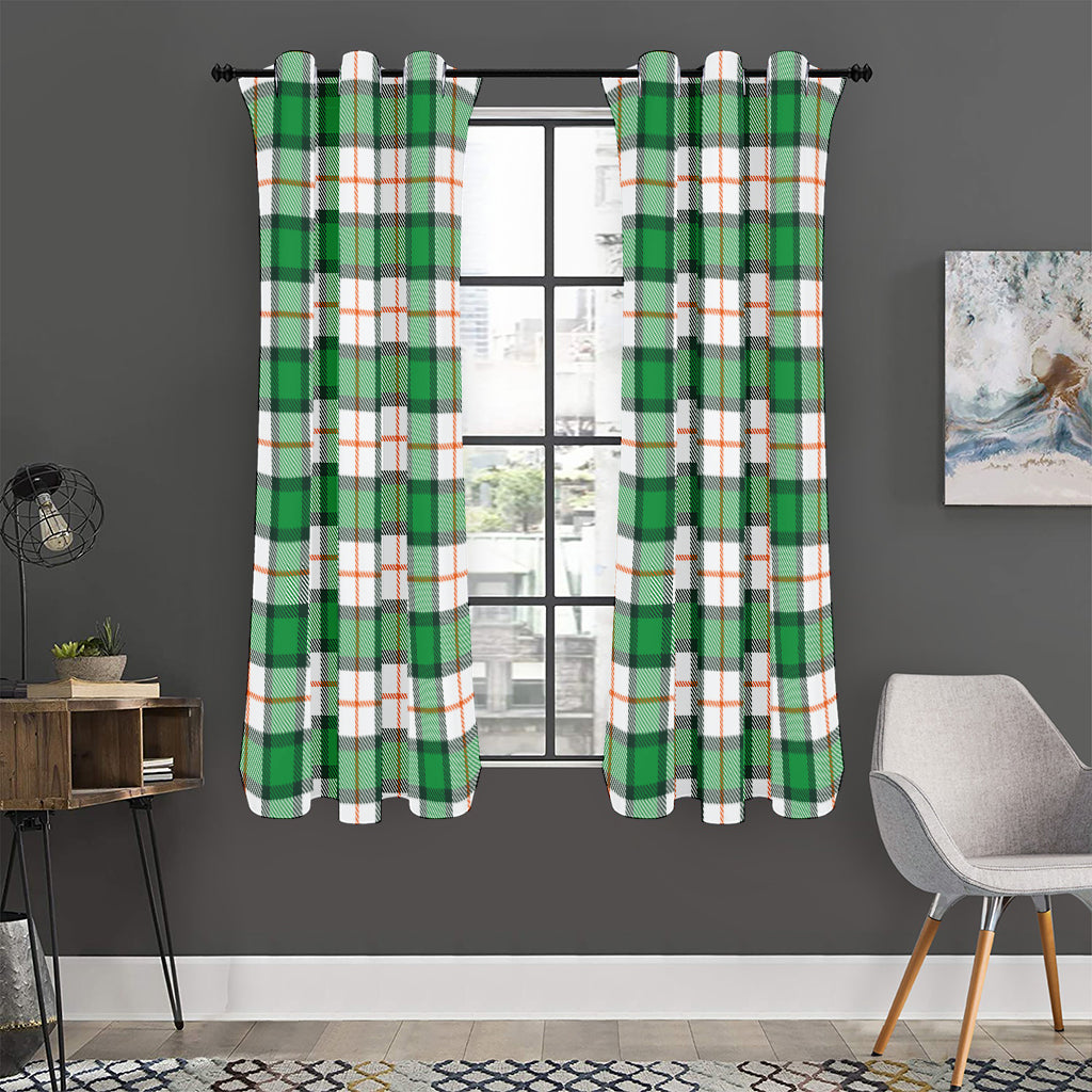 Irish Tartan St. Patrick's Day Print Curtain