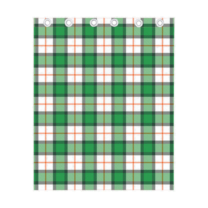 Irish Tartan St. Patrick's Day Print Curtain
