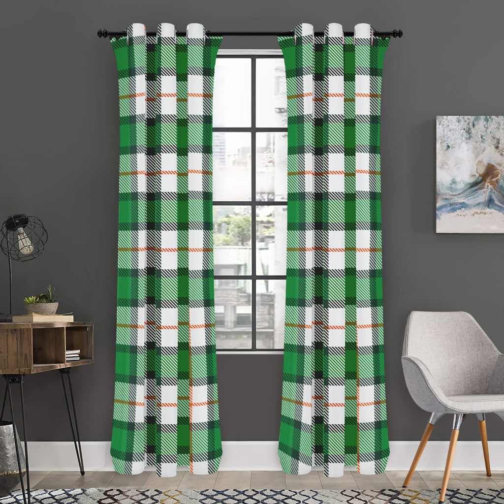 Irish Tartan St. Patrick's Day Print Curtain