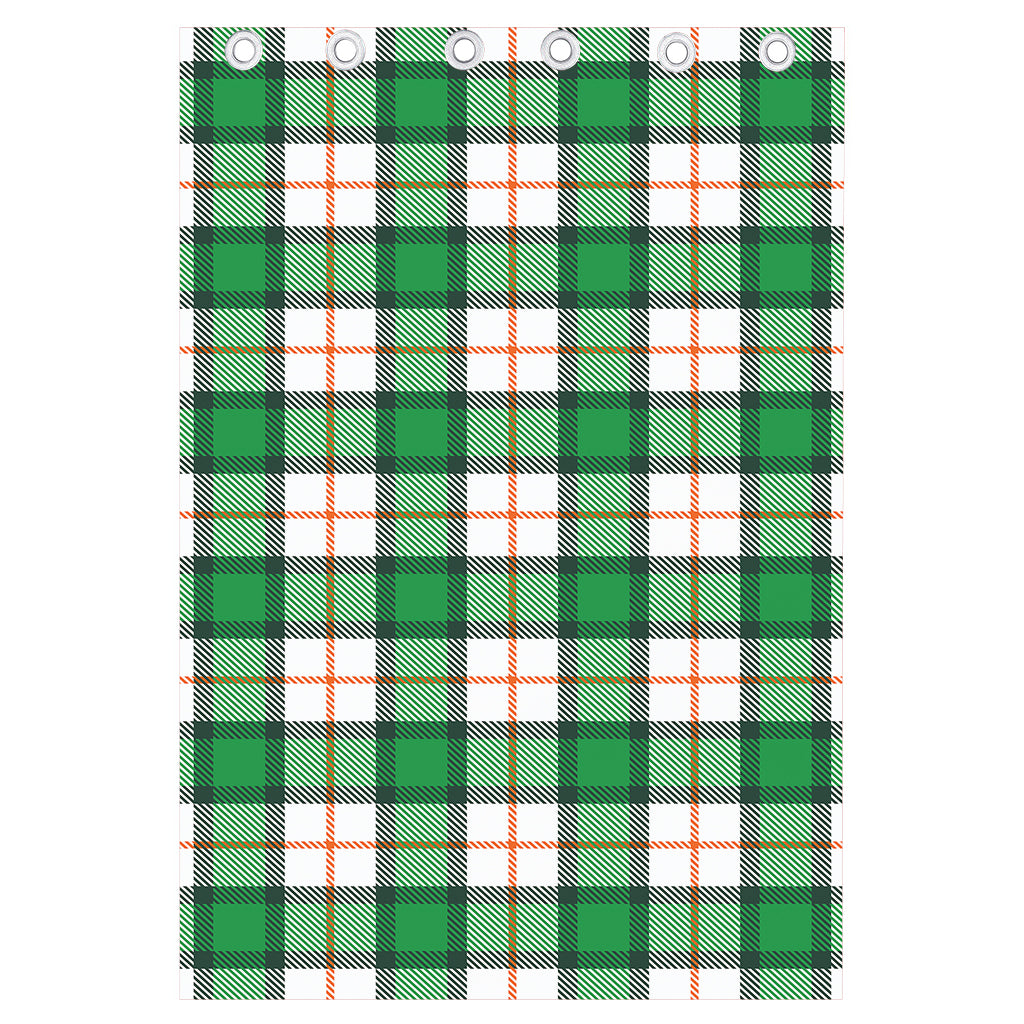 Irish Tartan St. Patrick's Day Print Curtain