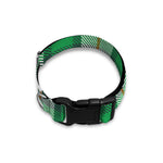 Irish Tartan St. Patrick's Day Print Dog Collar