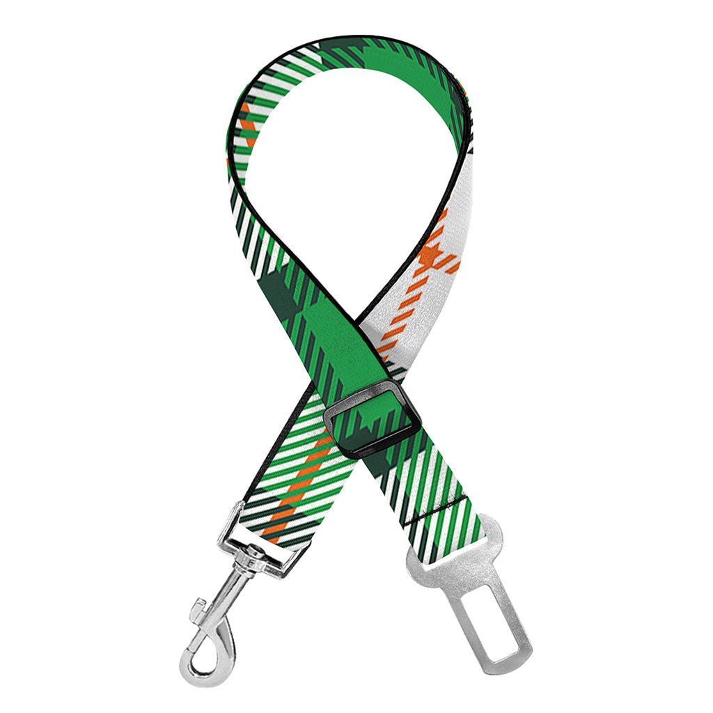 Irish Tartan St. Patrick's Day Print Dog Seat Belt