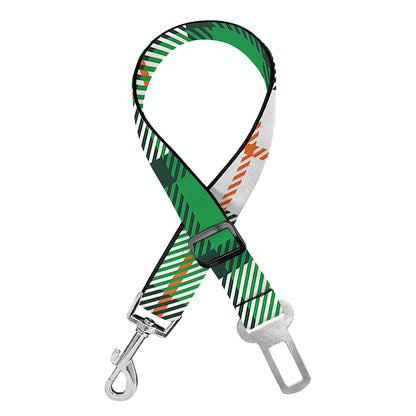 Irish Tartan St. Patrick's Day Print Dog Seat Belt
