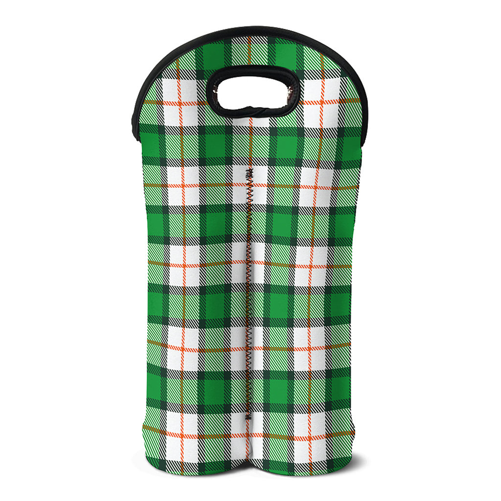 Irish Tartan St. Patrick's Day Print Double Neoprene Wine Tote
