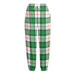 Irish Tartan St. Patrick's Day Print Fleece Lined Knit Pants
