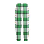 Irish Tartan St. Patrick's Day Print Fleece Lined Knit Pants