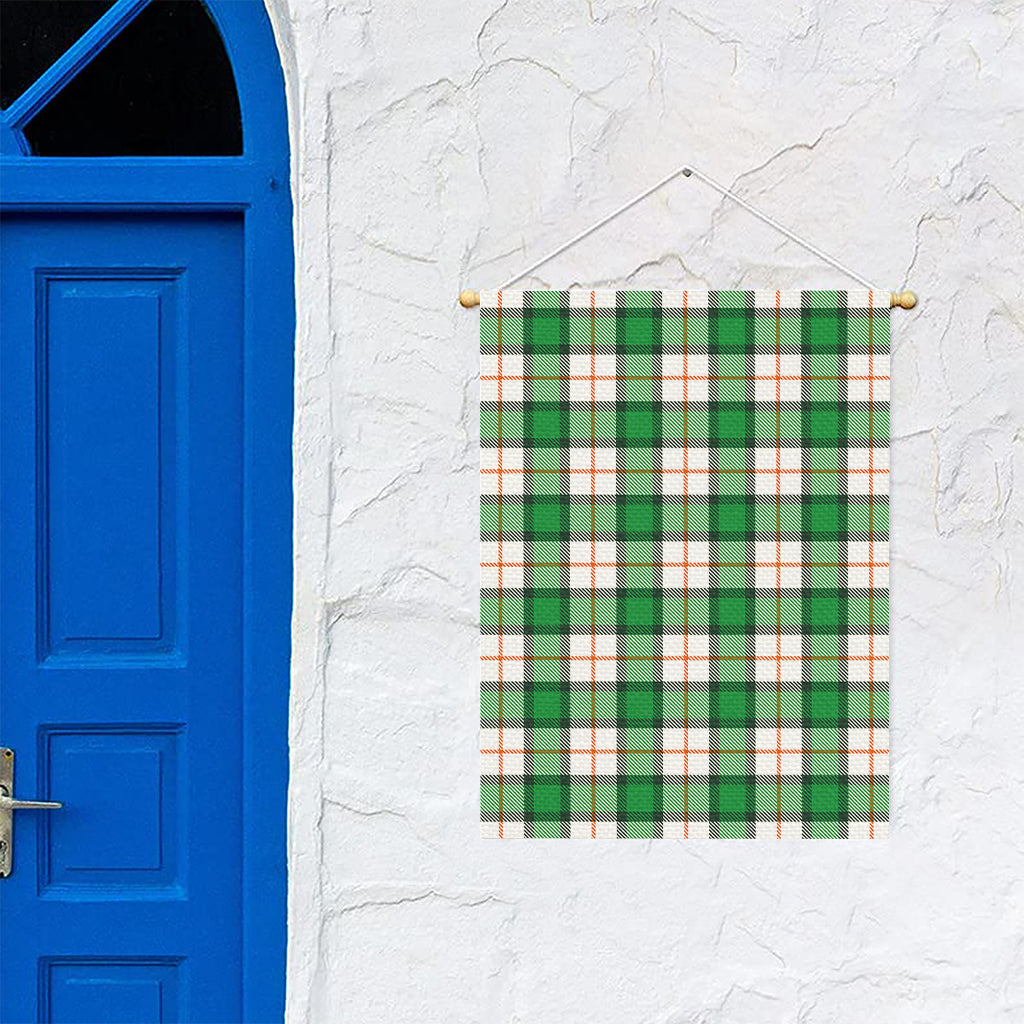Irish Tartan St. Patrick's Day Print Garden Flag
