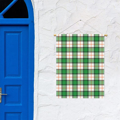Irish Tartan St. Patrick's Day Print Garden Flag