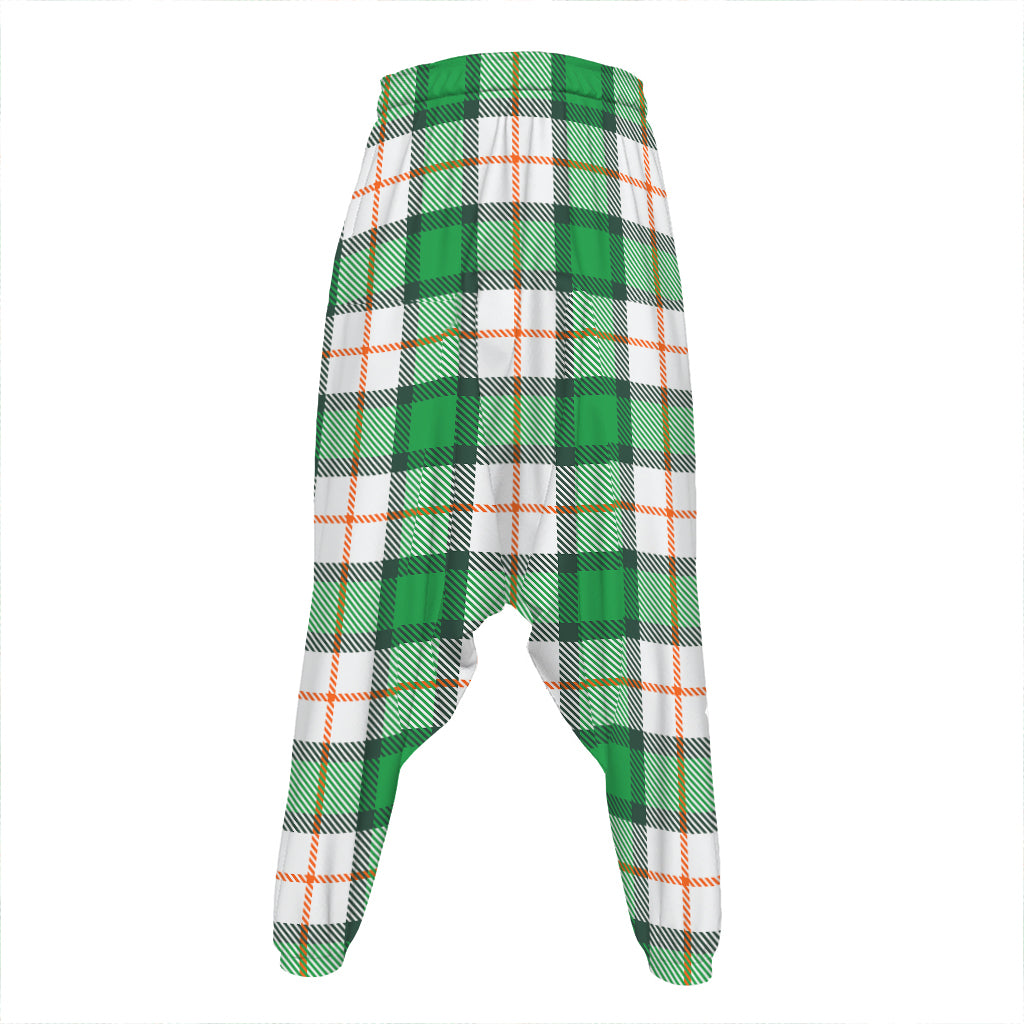 Irish Tartan St. Patrick's Day Print Hammer Pants