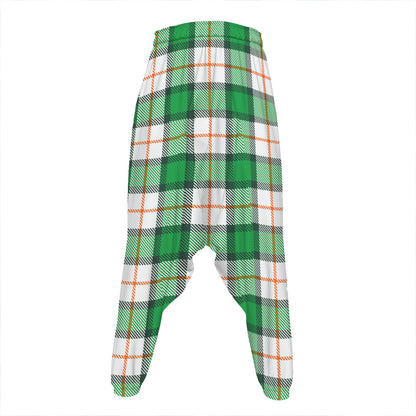 Irish Tartan St. Patrick's Day Print Hammer Pants