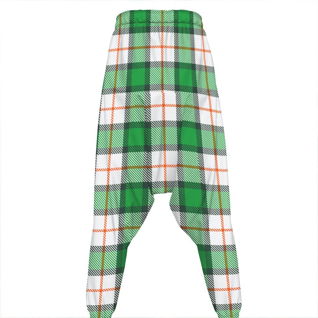Irish Tartan St. Patrick's Day Print Hammer Pants