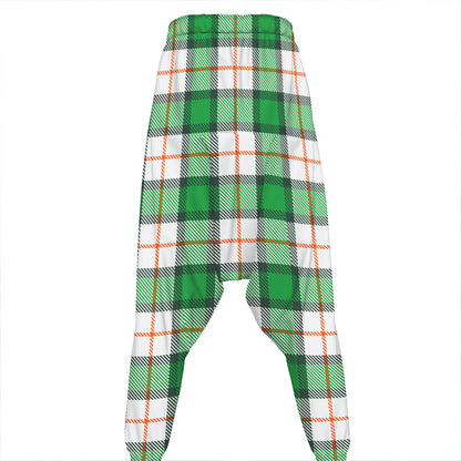 Irish Tartan St. Patrick's Day Print Hammer Pants