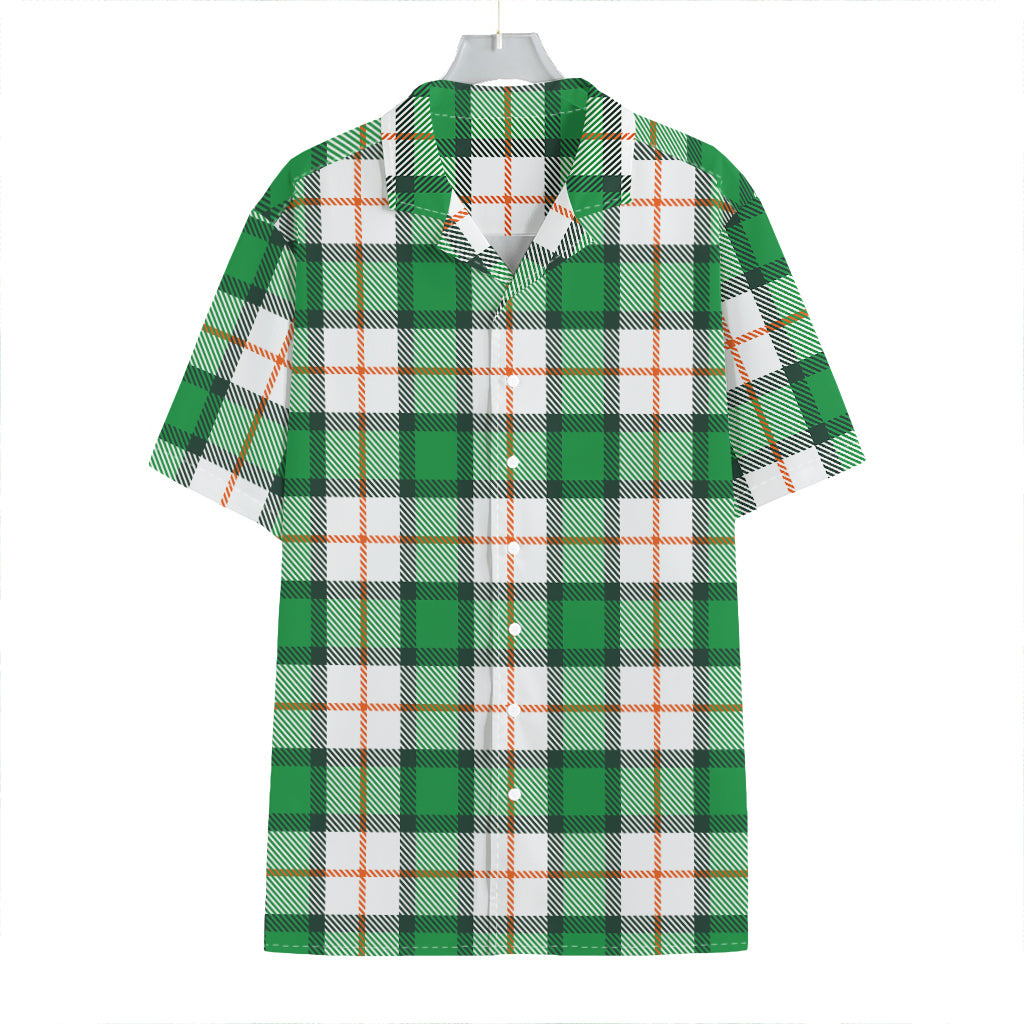 Irish Tartan St. Patrick's Day Print Hawaiian Shirt