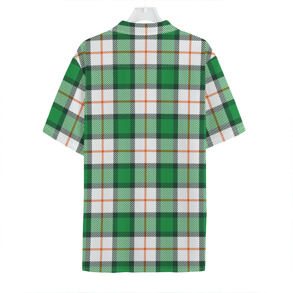 Irish Tartan St. Patrick's Day Print Hawaiian Shirt