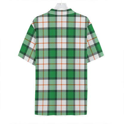 Irish Tartan St. Patrick's Day Print Hawaiian Shirt