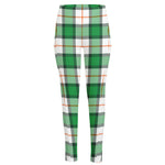 Irish Tartan St. Patrick's Day Print High-Waisted Pocket Leggings
