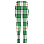 Irish Tartan St. Patrick's Day Print High-Waisted Pocket Leggings