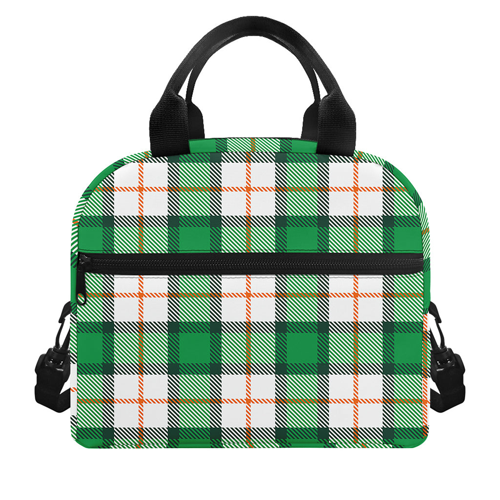 Irish Tartan St. Patrick's Day Print Insulated Lunch Bag