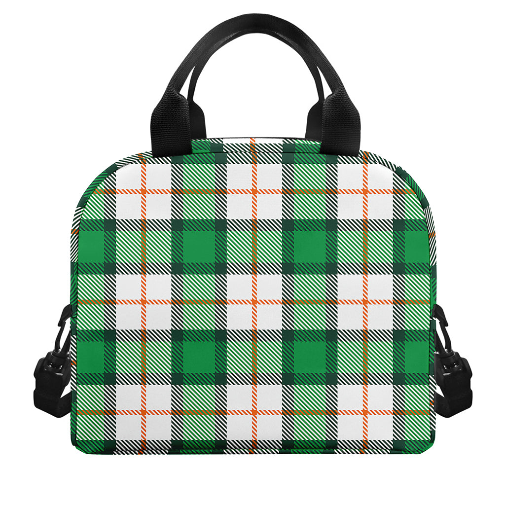 Irish Tartan St. Patrick's Day Print Insulated Lunch Bag