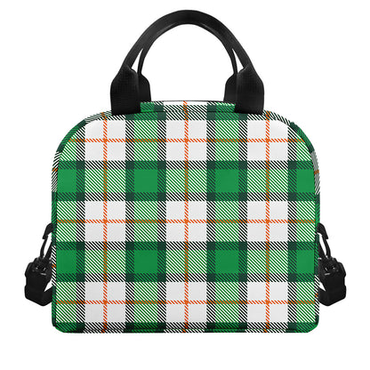 Irish Tartan St. Patrick's Day Print Insulated Lunch Bag
