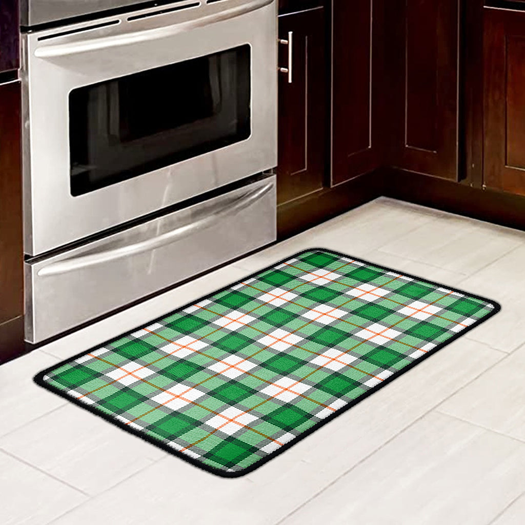 Irish Tartan St. Patrick's Day Print Kitchen Mat