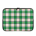 Irish Tartan St. Patrick's Day Print Laptop Sleeve