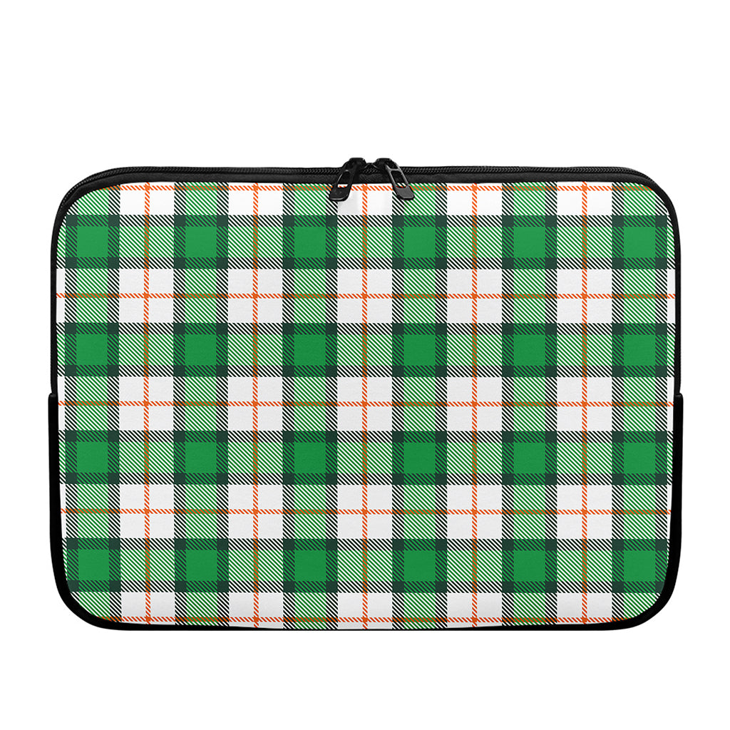 Irish Tartan St. Patrick's Day Print Laptop Sleeve