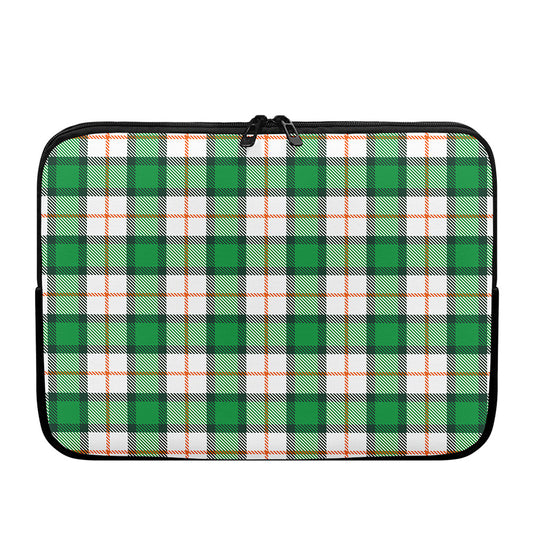Irish Tartan St. Patrick's Day Print Laptop Sleeve