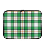 Irish Tartan St. Patrick's Day Print Laptop Sleeve