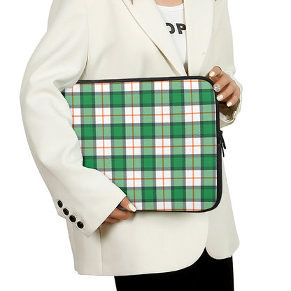 Irish Tartan St. Patrick's Day Print Laptop Sleeve