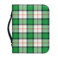 Irish Tartan St. Patrick's Day Print Leather Bible Cover