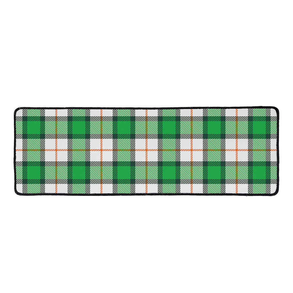 Irish Tartan St. Patrick's Day Print Long Kitchen Mat