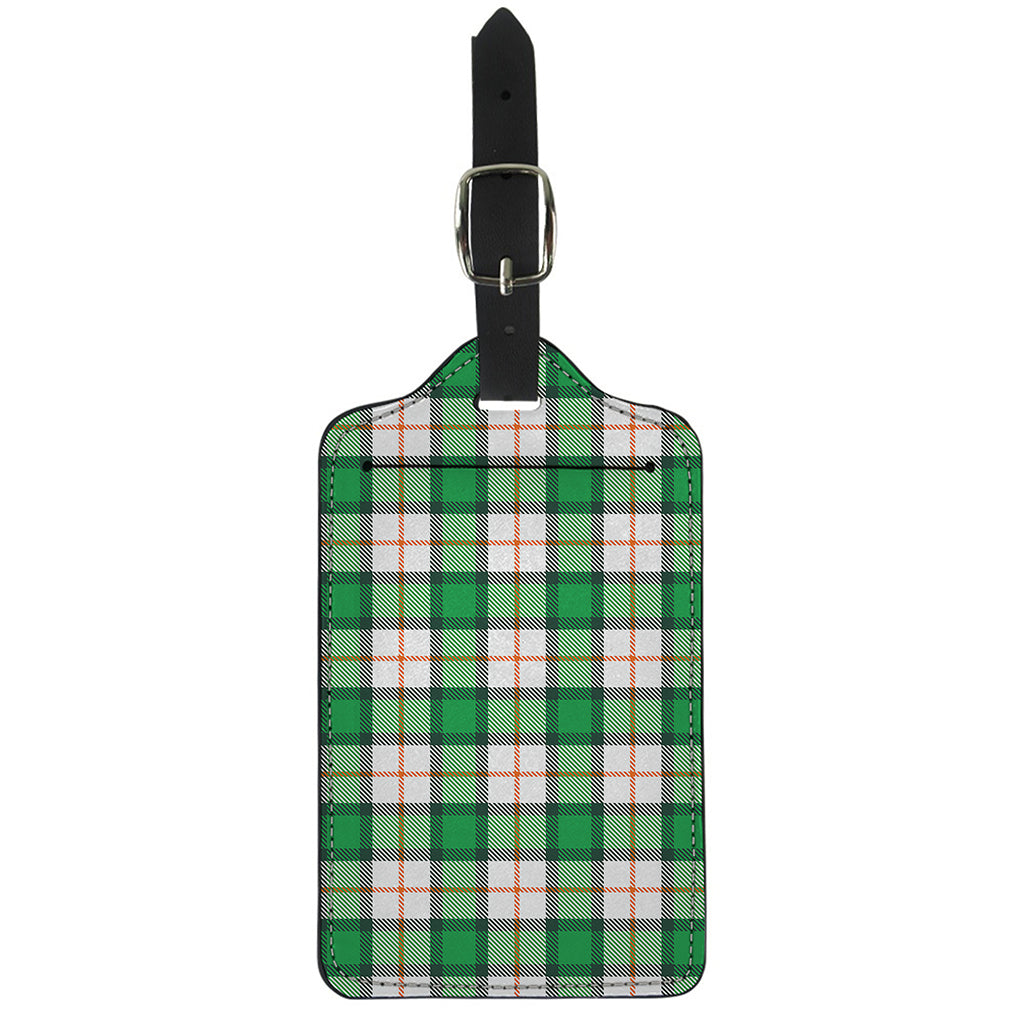 Irish Tartan St. Patrick's Day Print Luggage Tag