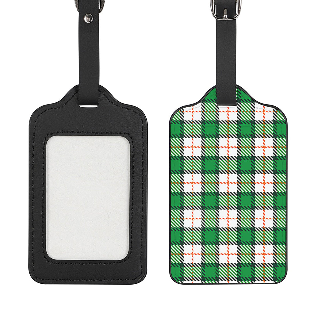 Irish Tartan St. Patrick's Day Print Luggage Tag