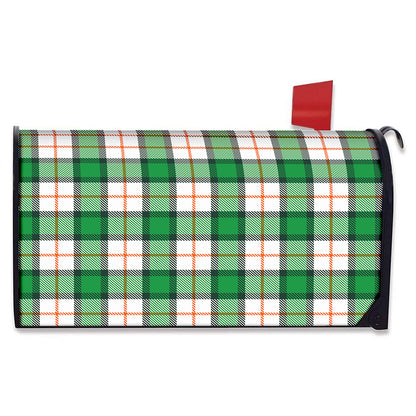 Irish Tartan St. Patrick's Day Print Mailbox Cover
