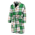 Irish Tartan St. Patrick's Day Print Men's Bathrobe