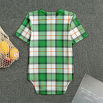 Irish Tartan St. Patrick's Day Print Men's Bodysuit
