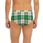 Irish Tartan St. Patrick's Day Print Men's Briefs