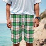 Irish Tartan St. Patrick's Day Print Men's Cargo Shorts