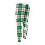 Irish Tartan St. Patrick's Day Print Men's Compression Pants