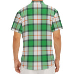 Irish Tartan St. Patrick's Day Print Men's Deep V-Neck Shirt