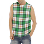 Irish Tartan St. Patrick's Day Print Men's Fitness Tank Top