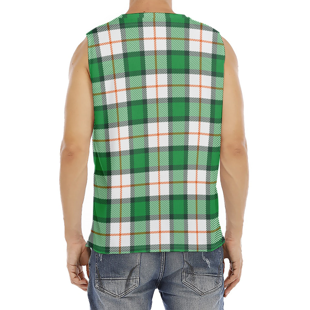 Irish Tartan St. Patrick's Day Print Men's Fitness Tank Top