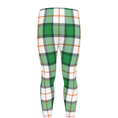 Irish Tartan St. Patrick's Day Print Men's leggings